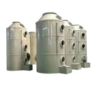Endüstriyel atık gaz arıtma ekipmanları Sülfürlenme Pp Asit sis püskürtücüsü Absorbör Pürüzcü püskürtücü püskürtücü kule